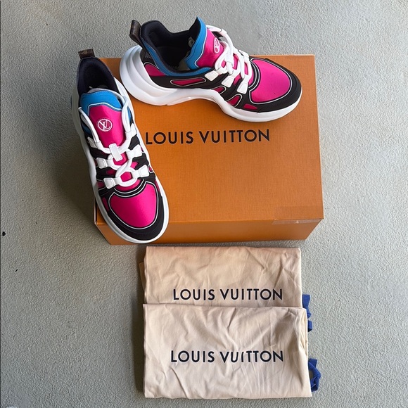 Louis Vuitton Pink and Blue Archlight Sneaker - Picture 8 of 8